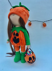 Winnie Pumpkin Doll 12.5"/32cm