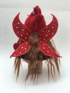 Rory Girl Elf Doll with Wings in Red 12.5"/32cm