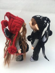 Rory Girl Elf Doll with Wings in Red 12.5"/32cm