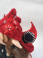 Load image into Gallery viewer, Rory Girl Elf Doll with Wings in Red 12.5&quot;/32cm
