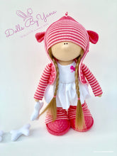 Load image into Gallery viewer, Dany 12&quot;/30cm Pink Dragon Doll with Spiked Jacket
