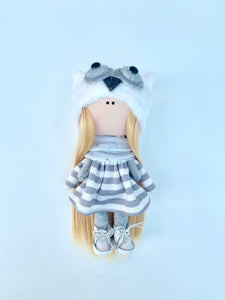 Emmy Jumbo Owl Doll with Tiny Matching Buddy 18.5"/47cm