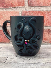 Load image into Gallery viewer, Handmade Polymer Clay 3D Octopus Mug with Rhinestones
