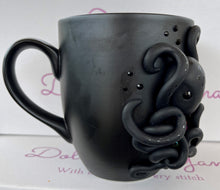 Load image into Gallery viewer, Handmade Polymer Clay 3D Octopus Mug with Rhinestones
